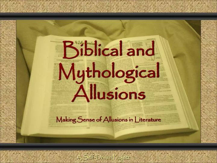 biblical and mythological allusions