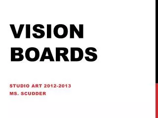 Vision boards