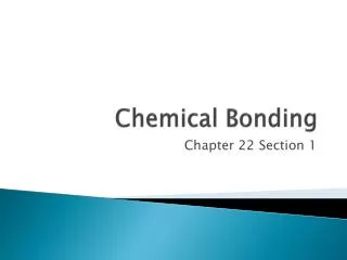 chemical bonding