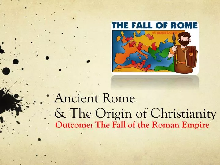 ancient rome the origin of christianity