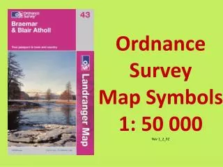 Ordnance Survey Map Symbols 1: 50 000 Nav 1_2_02