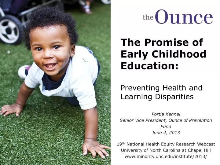 the promise of early childhood education preventing health and learning disparities