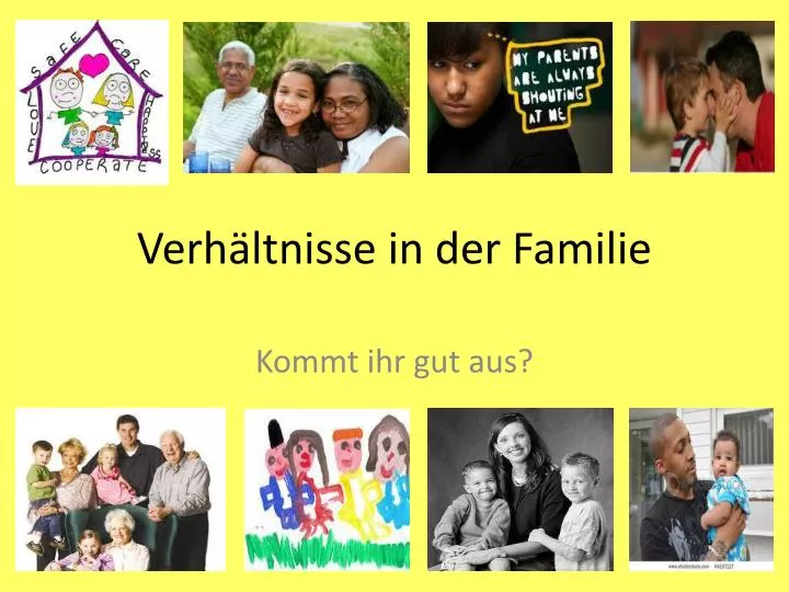 verh ltnisse in der familie