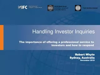 Handling Investor Inquiries