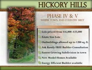 Lots priced from $ 16 ,000 -$35,000 Estate Size Lots Outbuildings allowed up to 1200 sq. ft.