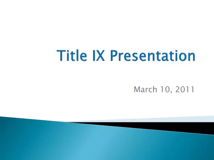 title ix presentation