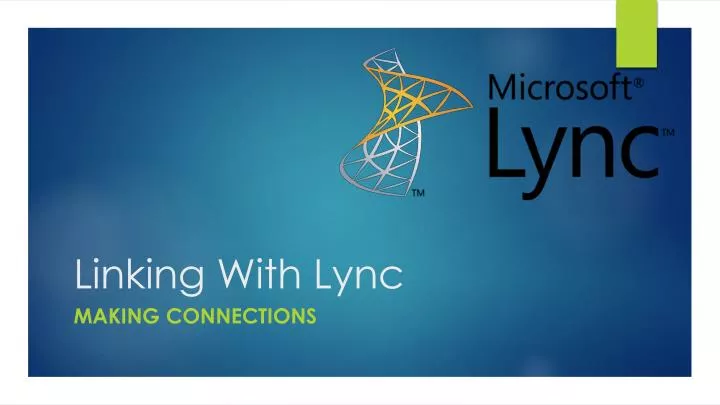 linking with lync