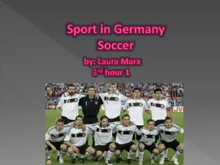 Sport in Germany Soccer