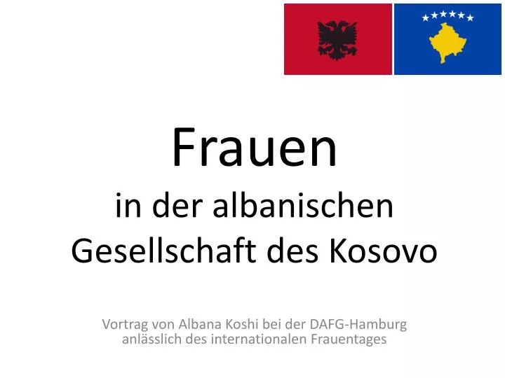 frauen in der albanischen gesellschaft des kosovo