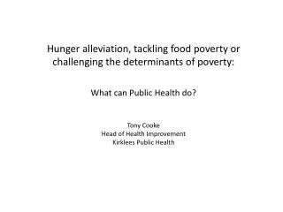 Food poverty is…
