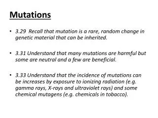 Mutations