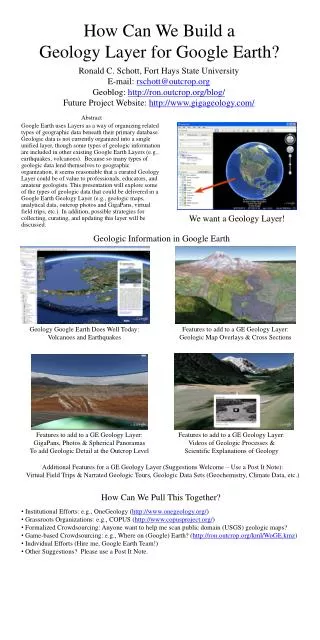 How Can We Build a Geology Layer for Google Earth?