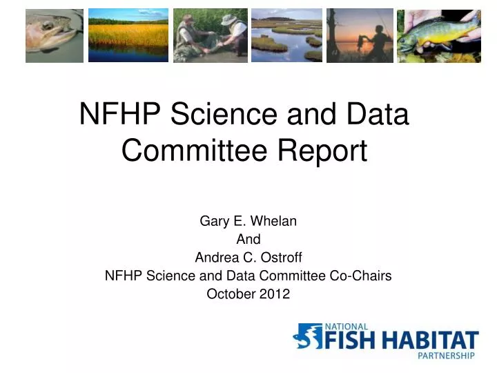 nfhp science and data committee report