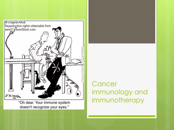 cancer immunology and immunotherapy