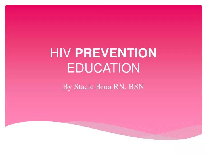 hiv prevention education