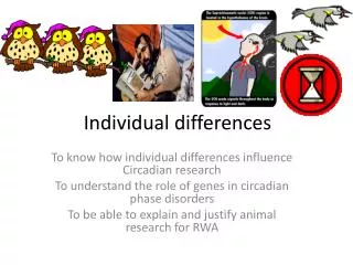 Individual differences