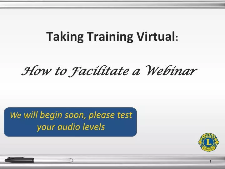 taking training virtual