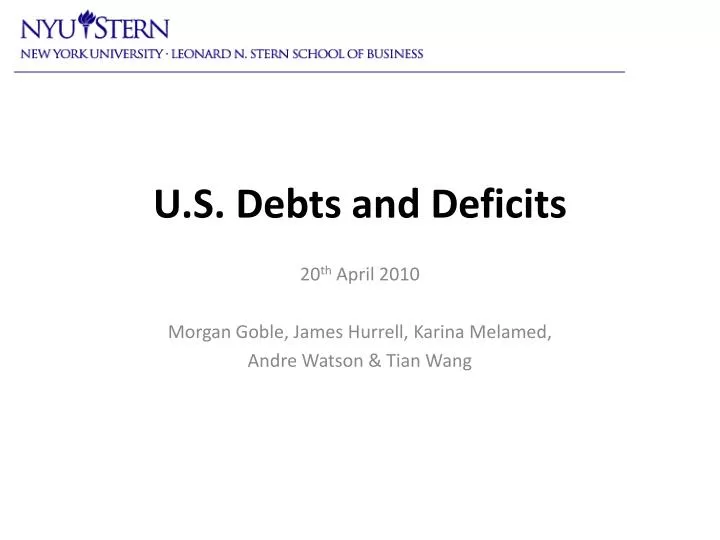 u s debts and deficits