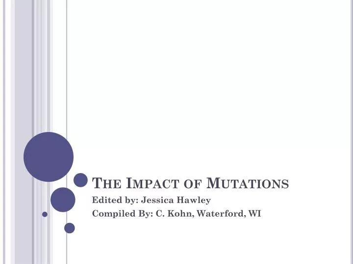 the impact of mutations