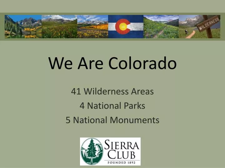 we are colorado