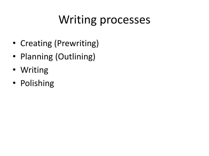 writing processes