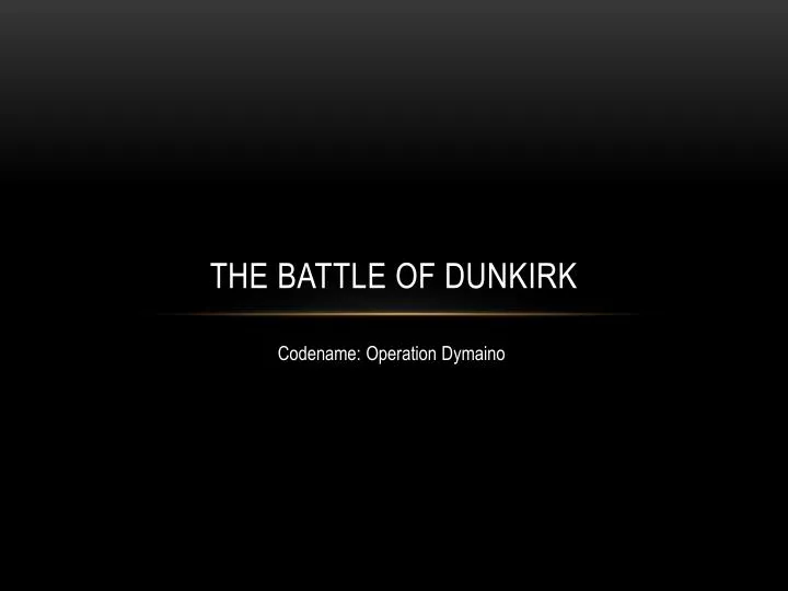 the battle of dunkirk