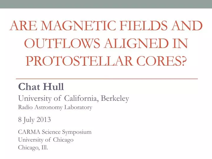 are magnetic fields and outflows aligned in protostellar cores