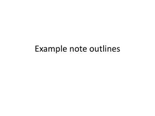 Example note outlines