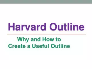 Harvard Outline