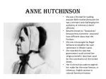 Anne Hutchinson - slide 1