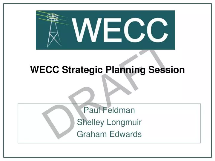 wecc strategic planning session