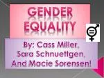 Gender equality - slide 1