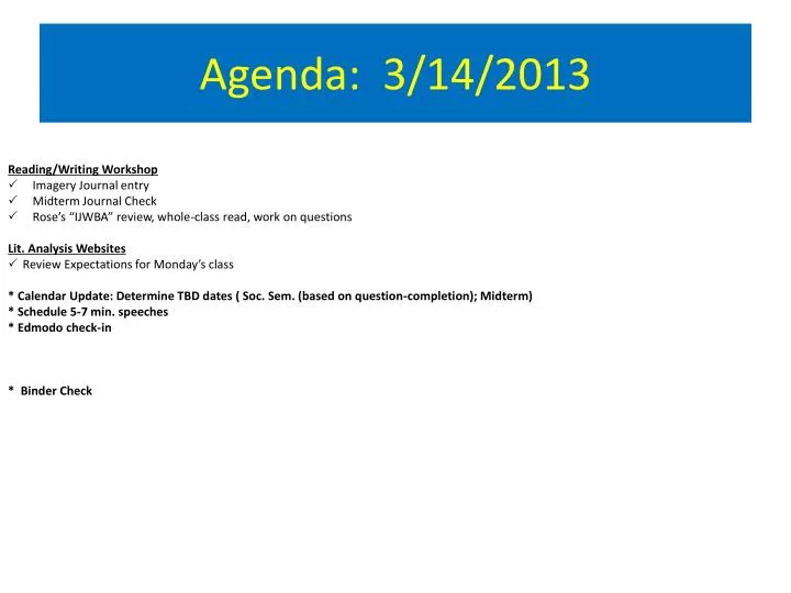 agenda 3 14 2013