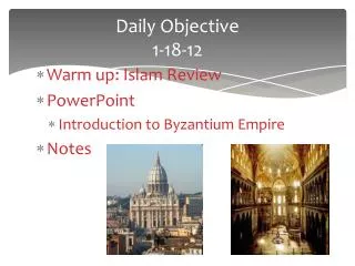 Daily Objective 1-18-12