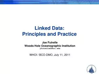 Linked Data: Principles and Practice