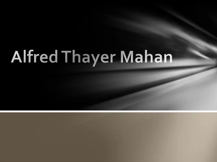 alfred thayer mahan