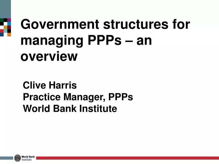 government structures for managing ppps an overview