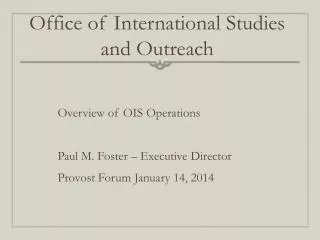 Office of International Studies and Outreach