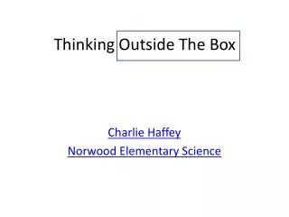 thinking outside the box