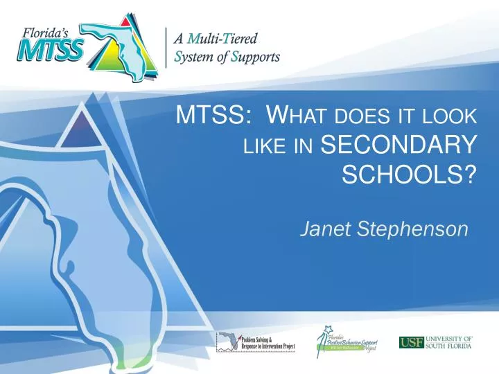 mtss what does it look like in secondary schools