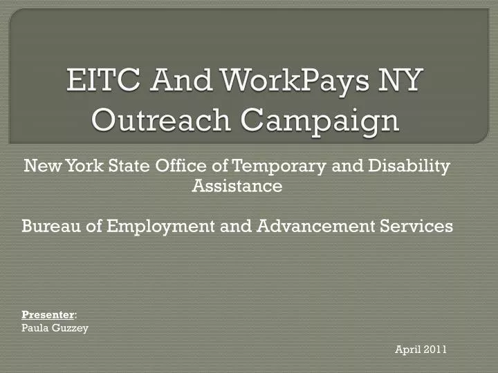 eitc and workpays ny outreach campaign