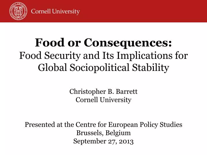 food or consequences food security and its implications for global sociopolitical stability