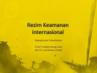 rezim keamanan internasional
