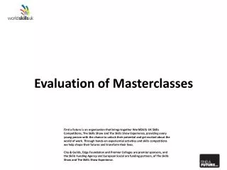 evaluation of masterclasses