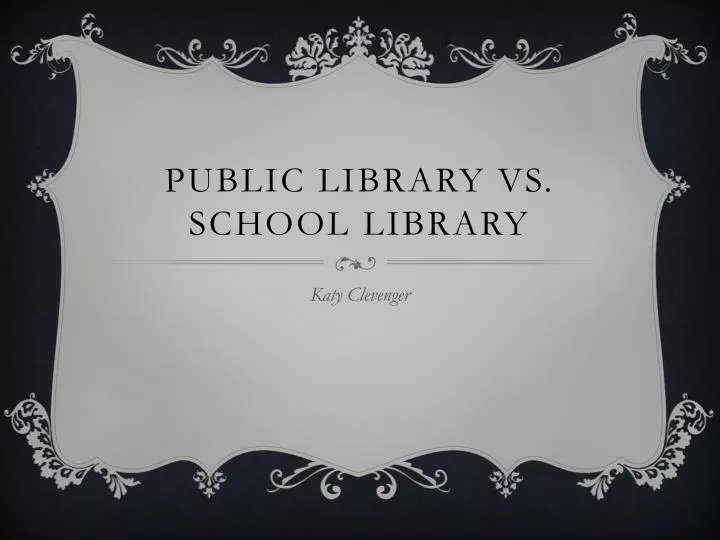 public library vs school library