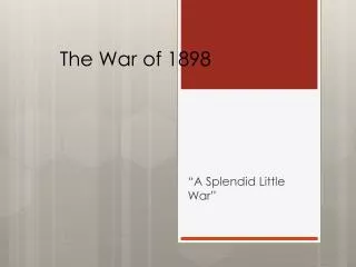 The War of 1898