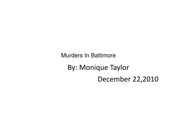 murders in baltimore