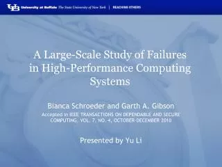 A Large-Scale Study of Failures in High-Performance Computing Systems