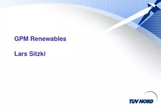 GPM Renewables Lars Sitzki