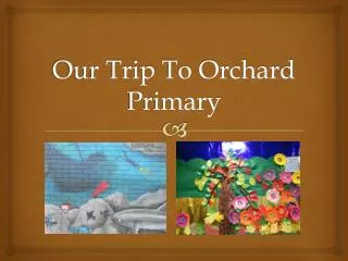 Our Trip To Orchard Primary